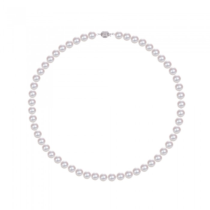 7.5-8.0mm White Freshwater Pearl Necklace - AAAA Quality