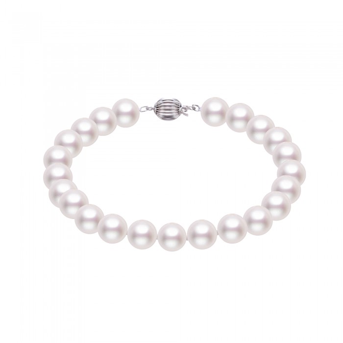 6.5-7.0mm White Freshwater Pearl Bracelet - AAAA Quality