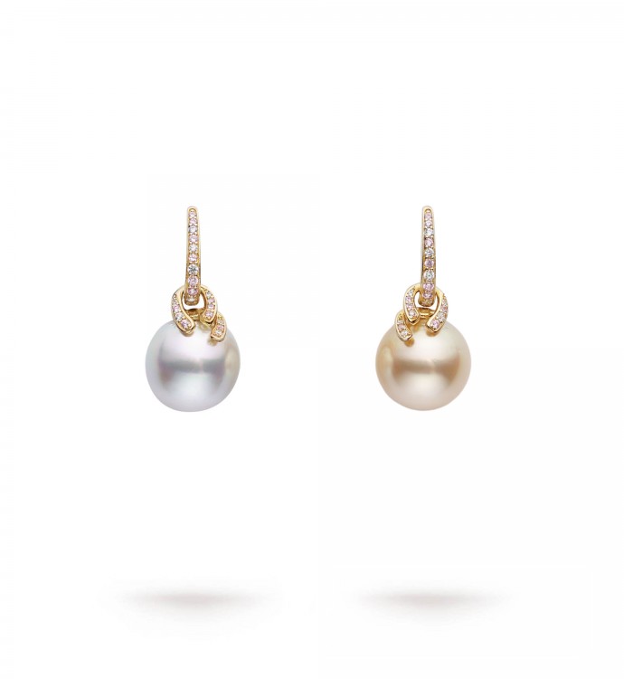 15.0mm Two-Tone Seawater Pearl Earrings