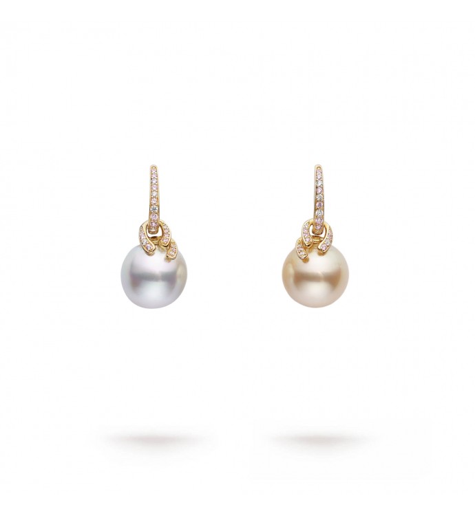 15.0mm Two-Tone Seawater Pearl Earrings