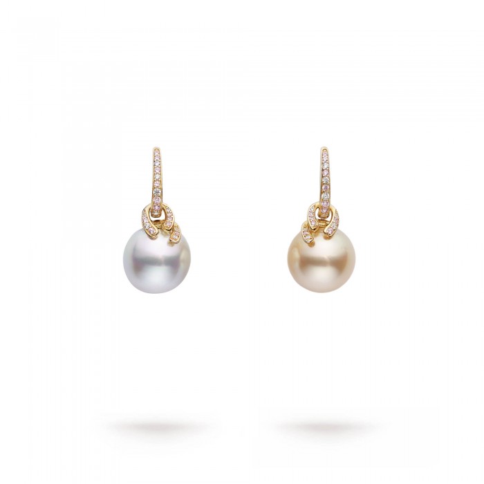 15.0mm Two-Tone Seawater Pearl Earrings