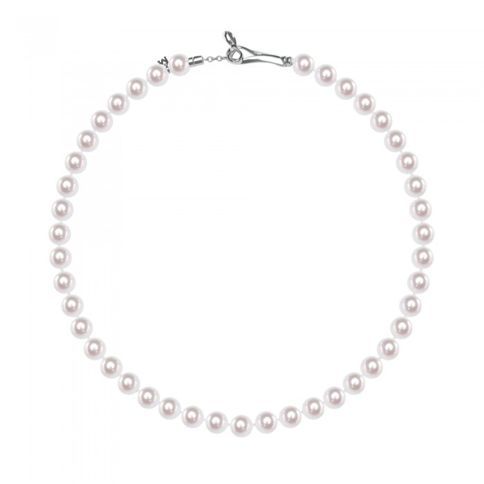 8.5-9.0mm White Akoya Pearl Necklace - AAAA Quality