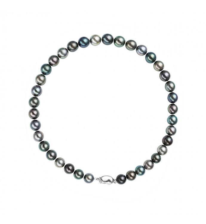 10.0-12.0mm Multicolor Tahitian Pearl Necklace - AAAA Quality