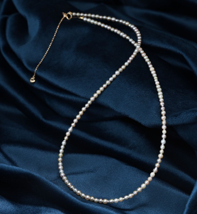 2.5-3.0mm Akoya Baroque Seawater Pearl Necklace