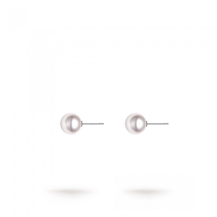 8.0-8.5mm Akoya Pearl Stud Earrings in 18K Gold - AAAA Quality