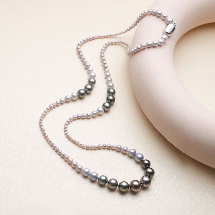 Tahitian Baroque Pearl Lariat Necklace