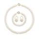 White Multi-strand Rice Freshwater Pearl Vintage Jewelry Set Of 3