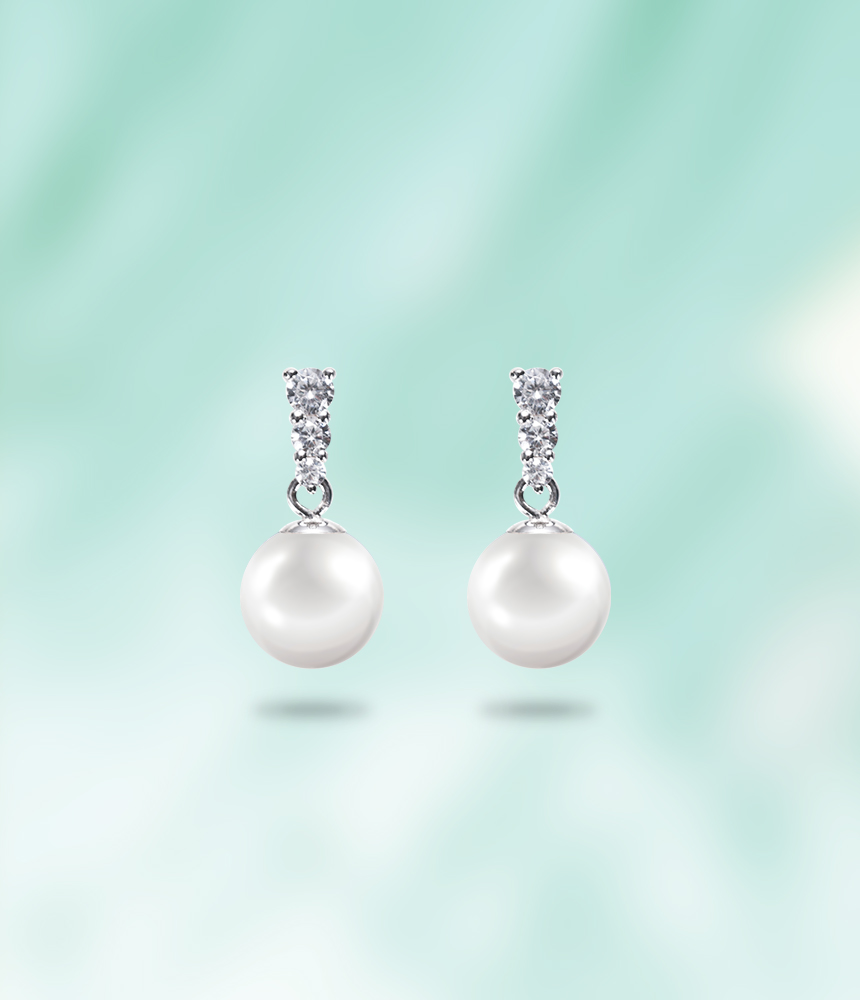 Jewelry Store丨Pearl Necklaces & Earrings 丨 White Victoria