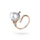 10.0-11.0mm White South Sea Pearl Aurelia Ring in 18K Gold - AAAAA Quality