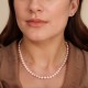 18Inch 6.5-7.0 mm AAA Freshwater Pink to Peach Pearl Necklace