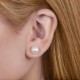 8.5-9.0 mm AAA White Freshwater Pearl Stud Earrings