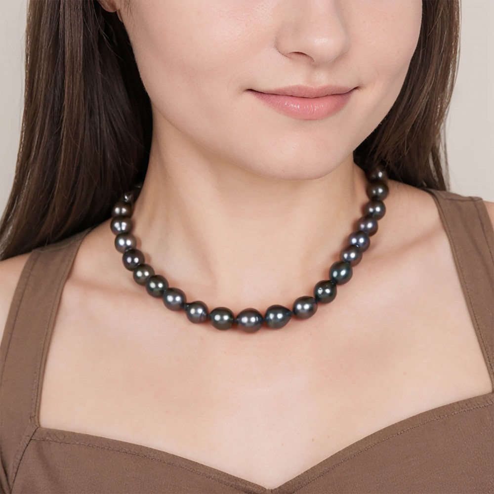 11.9-12.5 mm AA+/AAA Tahitian Drop Pearl Necklace