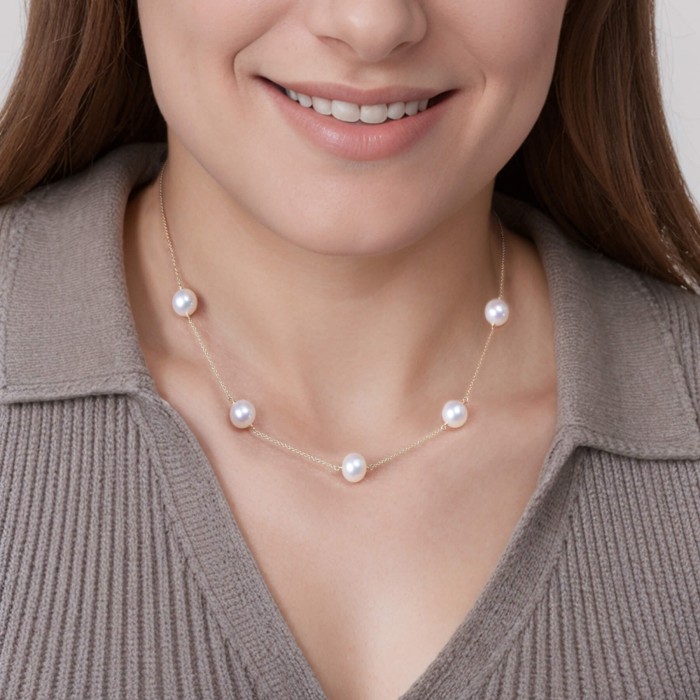 Terra White Freshadama Pearl Necklace