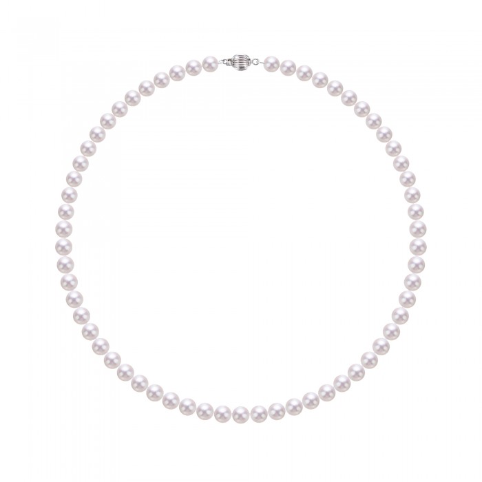 6.5-7.0mm White Freshwater Pearl Necklace - AAAA Quality