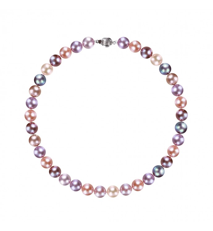9.0-12.0mm Multicolor Freshwater Pearl Necklace - AAAA Quality
