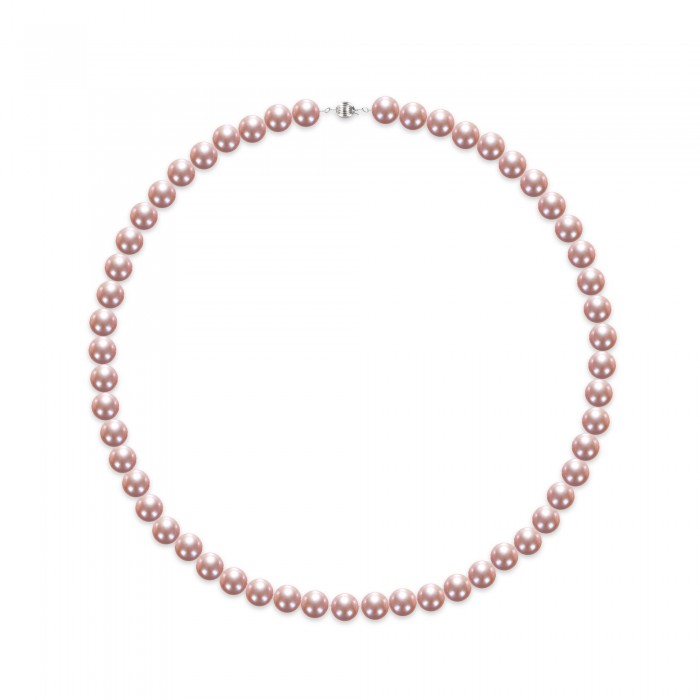 6.0-8.0mm Peach Freshwater Pearl Necklace - AAAA Quality