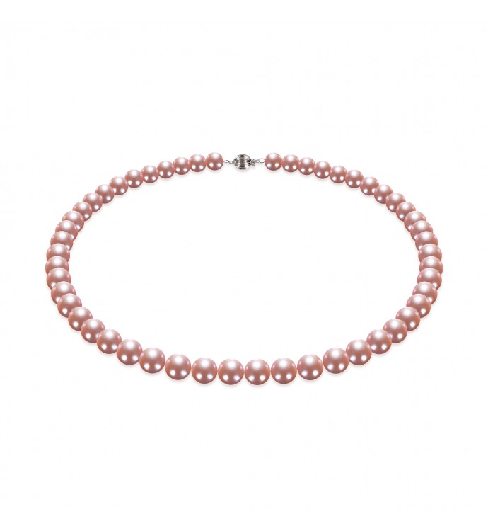 8.0-9.0mm Peach Freshwater Pearl Necklace - AAA Quality