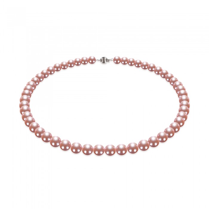 8.0-9.0mm Peach Freshwater Pearl Necklace - AAA Quality