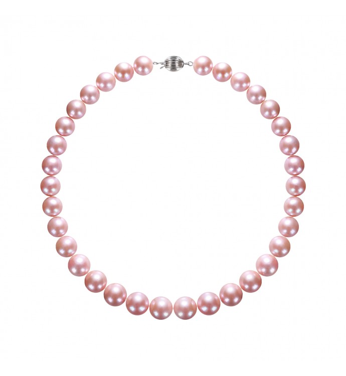 12.0-15.0mm Peach Freshwater Pearl Necklace - AAAA Quality