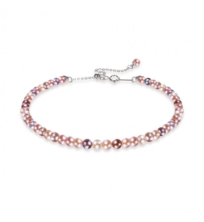 3.0-4.0mm Multicolor Freshwater Pearl Bracelet - AAAA Quality