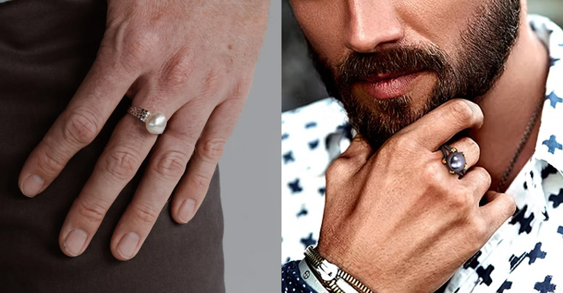 which finger to wear pearl ring for male