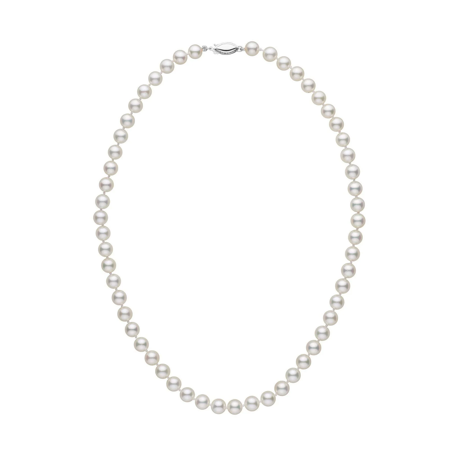 16Inch 6.5-7.0 mm AA+ Akoya White Pearl Necklace