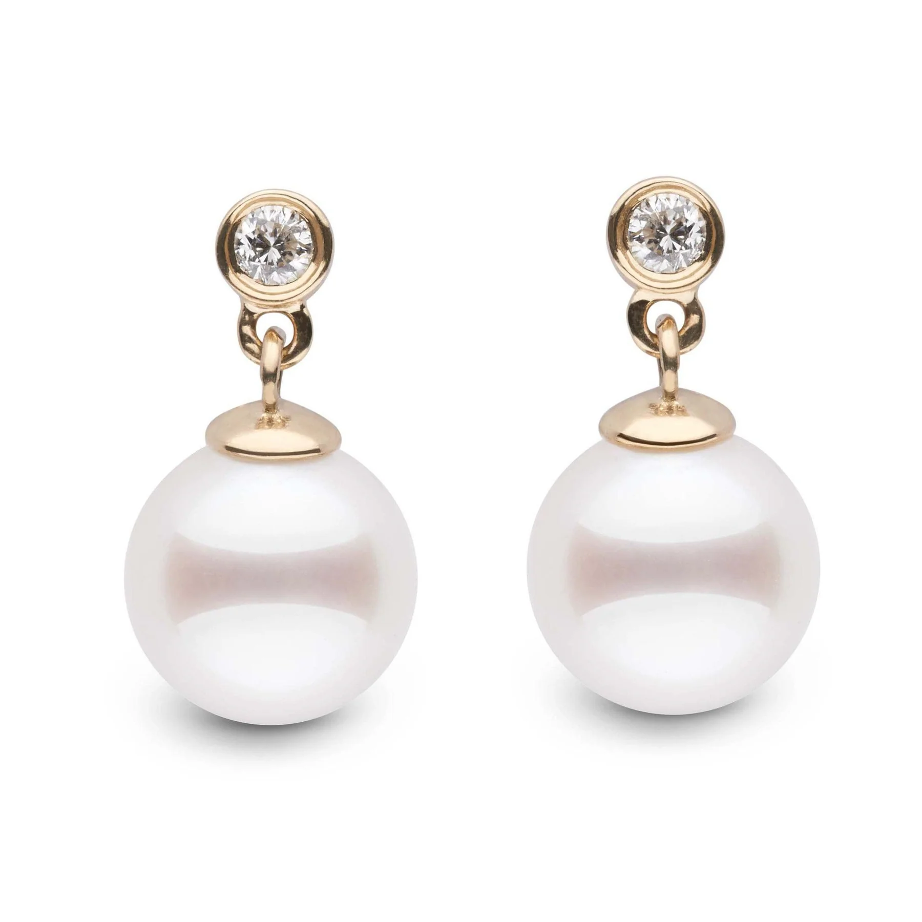 7.5-8.0 mm Brilliant Collection Akoya Pearl & Diamond Earrings