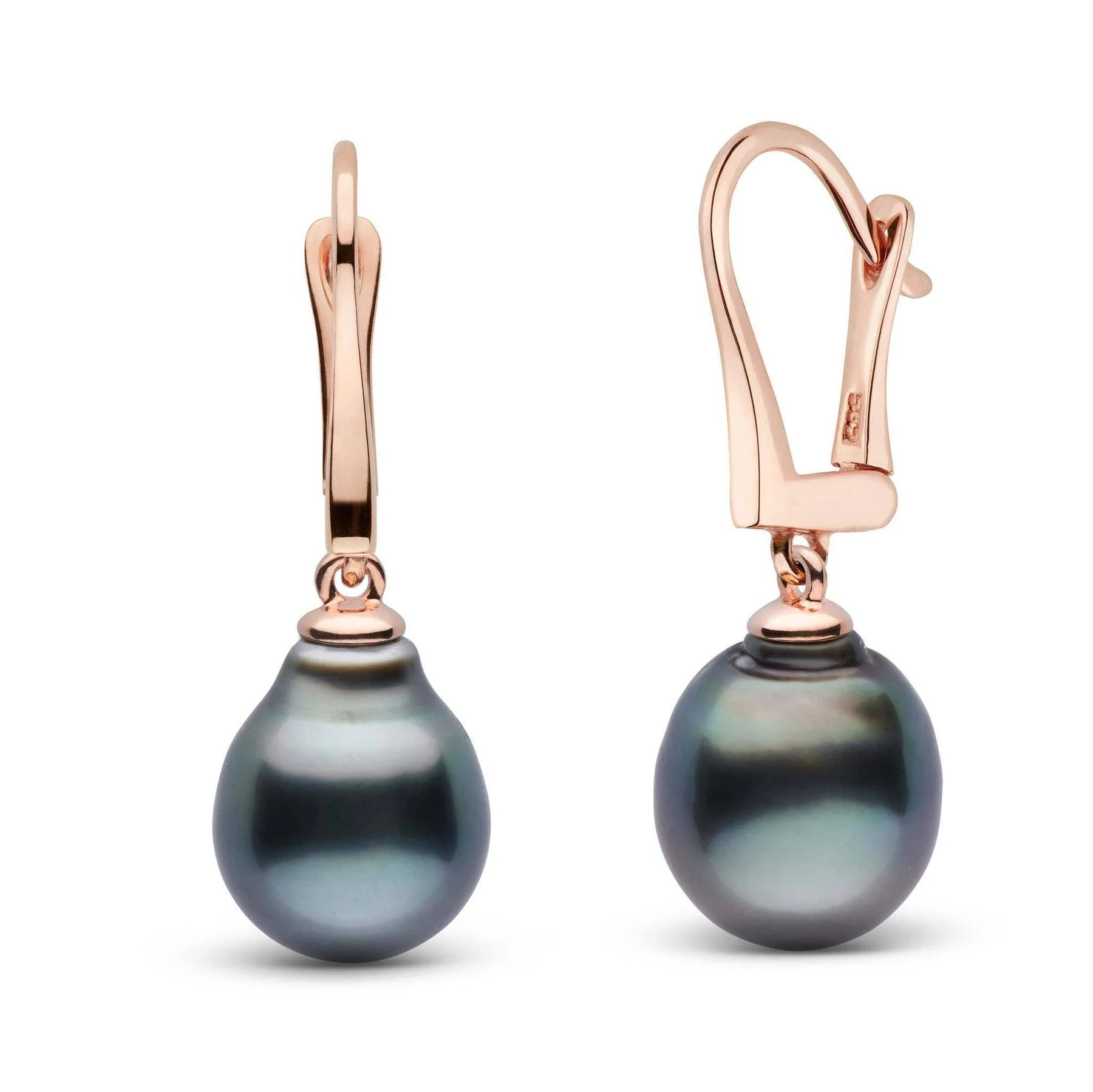 10.0-11.0 mm Classic Collection Tahitian Baroque Pearl Dangle Earrings