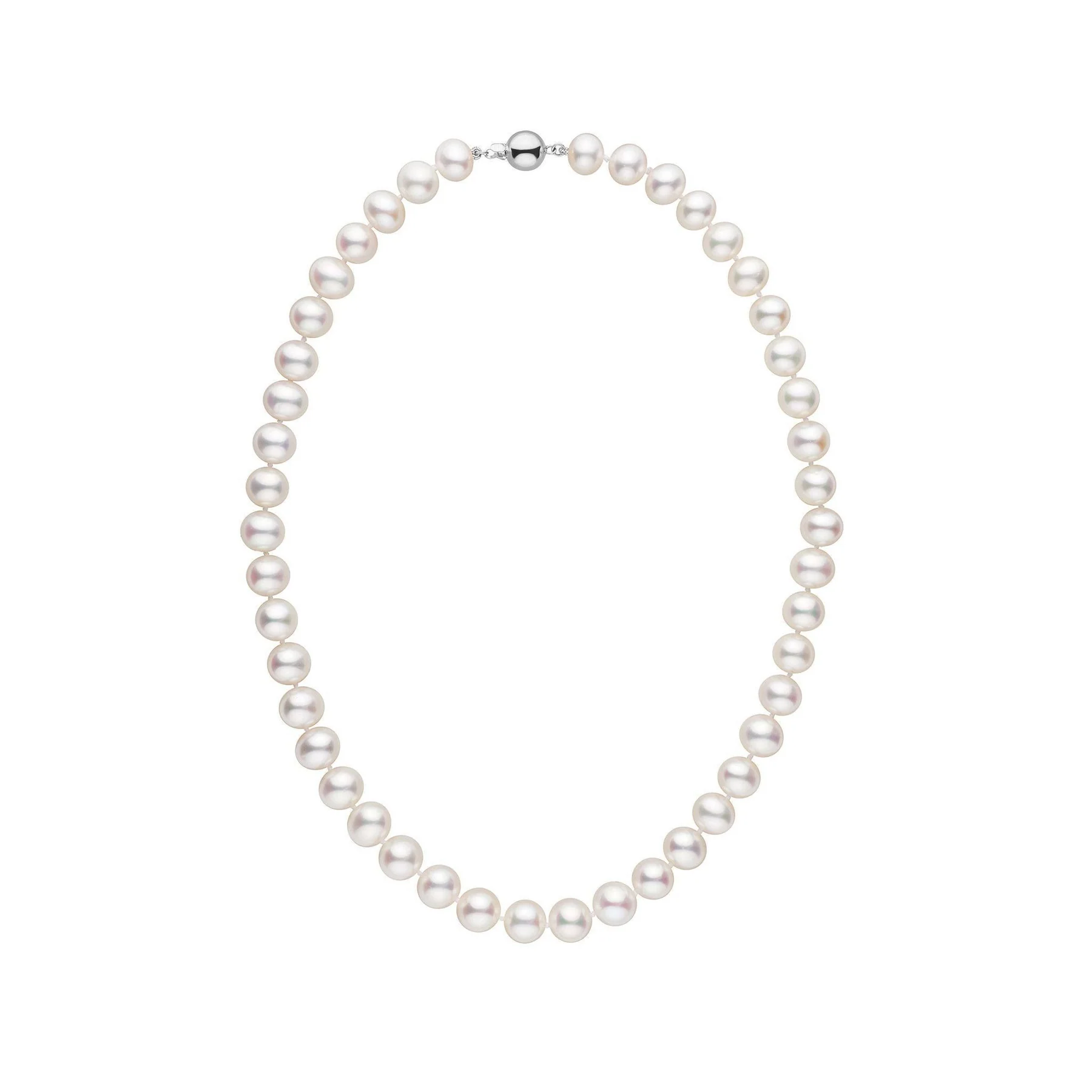 16 Inch 8.5-9.0 mm AA+ White Freshwater Pearl Necklace