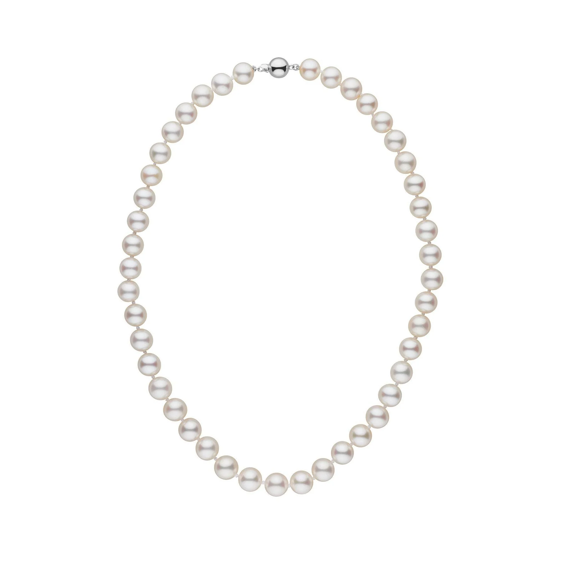 16 Inch 8.5-9.0 mm AAA White Freshwater Pearl Necklace