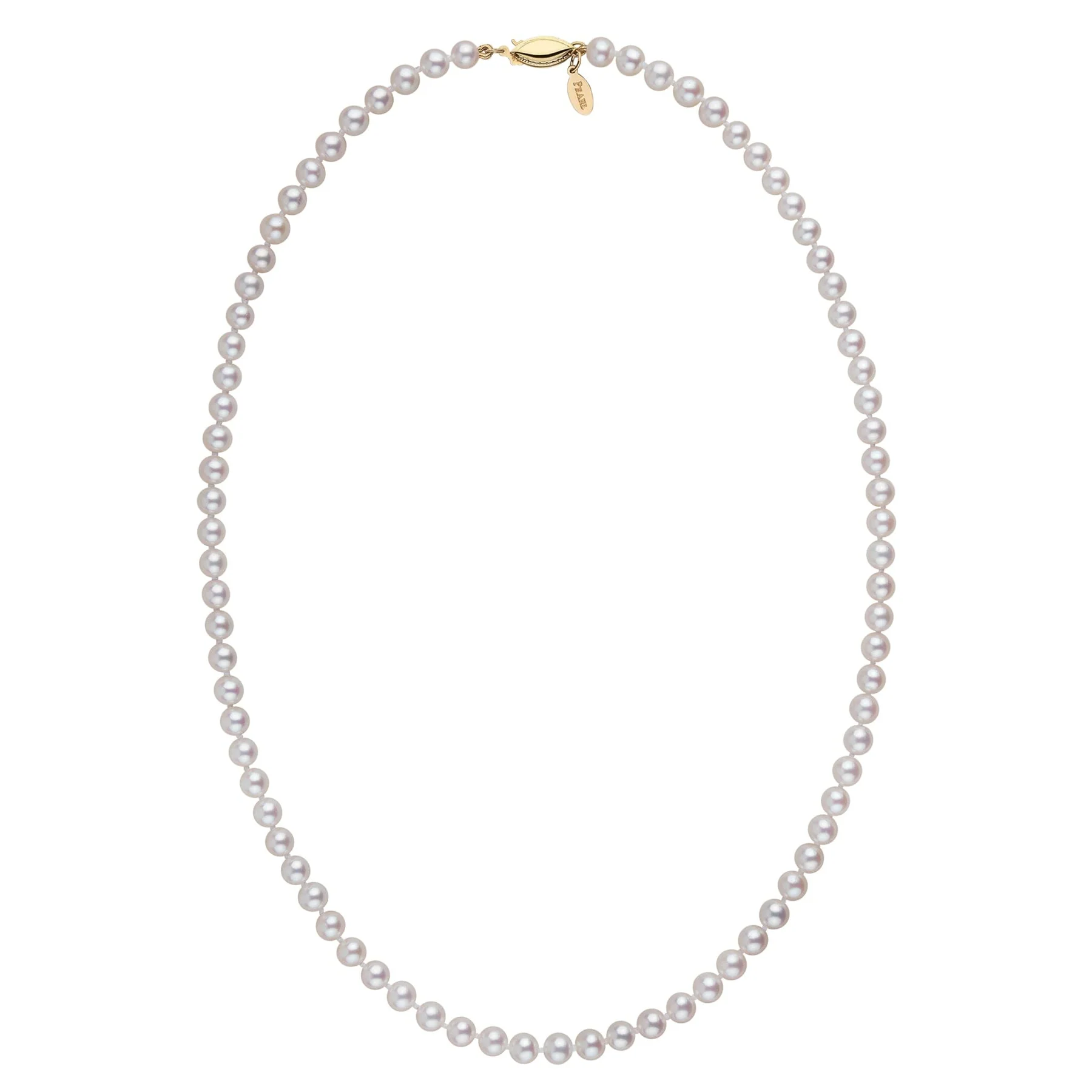 18 Inch 5.5-6.0 mm White Freshadama Freshwater Pearl Necklace